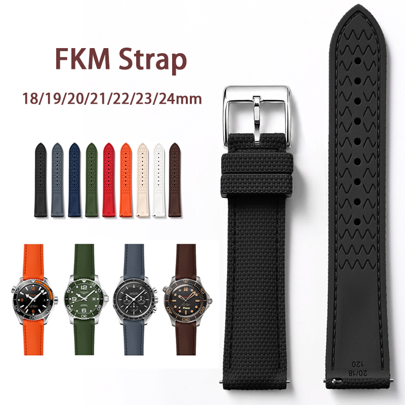 Rubber Strap Diver - Tali Universal untuk Blancpain FKM Fluoro