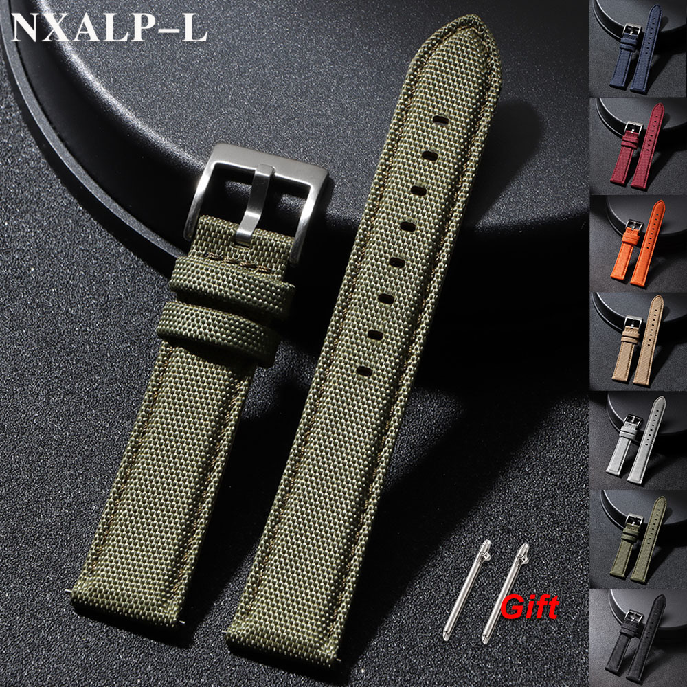 Canvas Strap Watch - Tali Jam Tangan Kulit Kain Layar