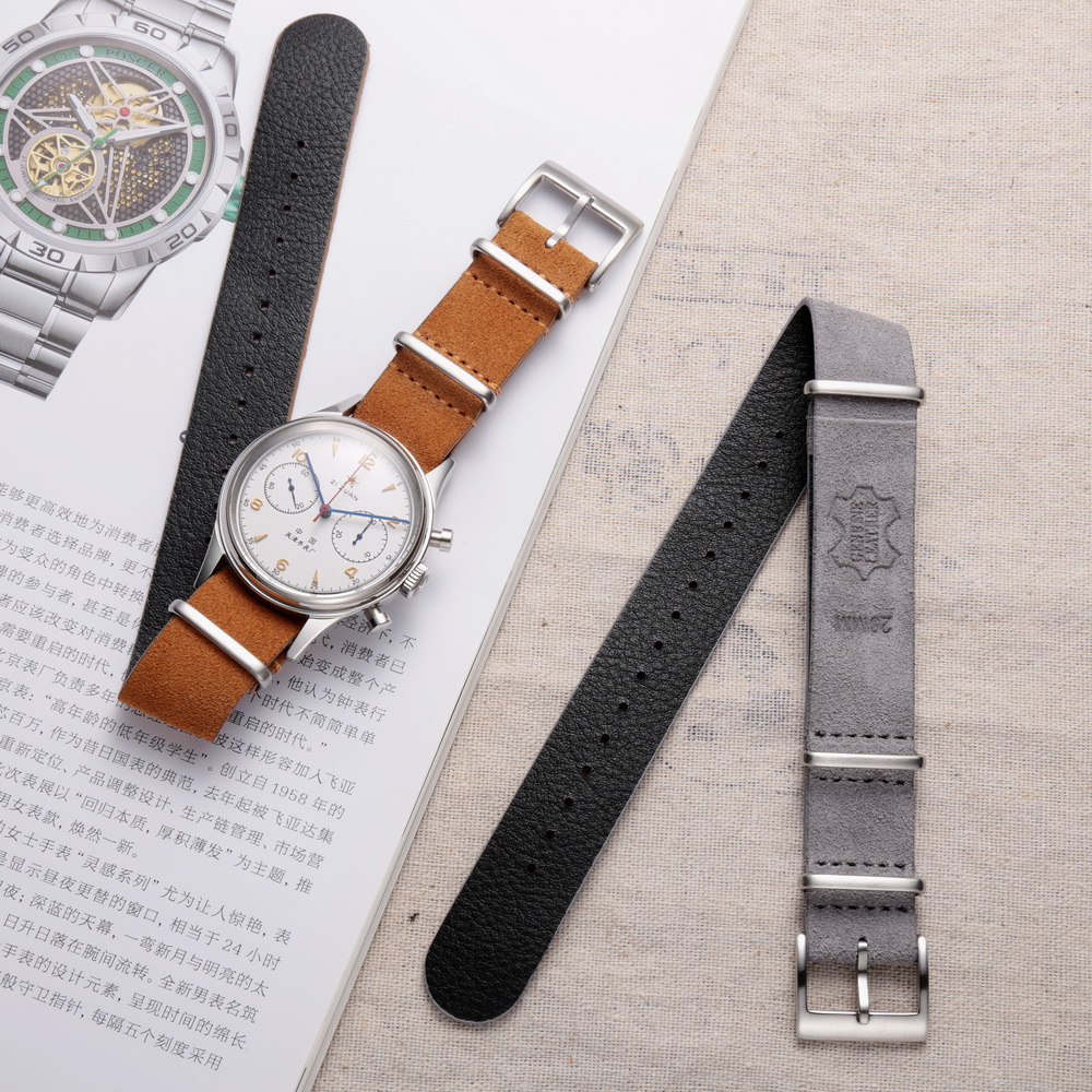 Suede Strap Watch - Hemsutt Tali Jam Tangan Kulit Asli