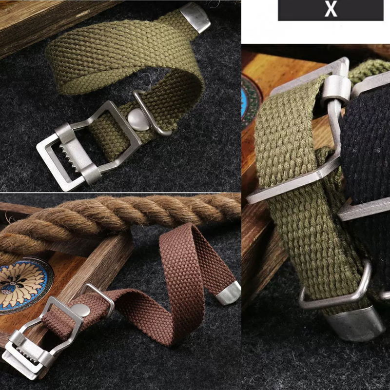 Tali Jam Tangan Kanvas Nilon B - Canvas Strap Watch ulasan dan harga