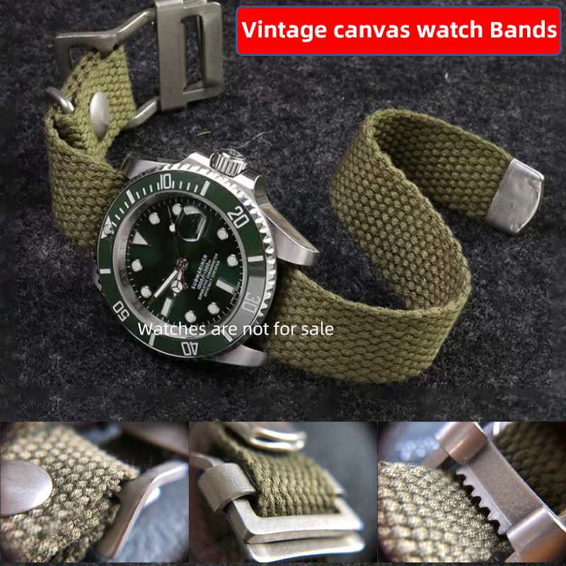 Tali Jam Tangan Kanvas Nilon B - Canvas Strap Watch ulasan dan harga