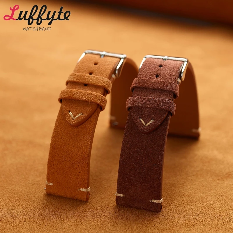 Tali Jam Tangan Kulit Asli Sue - Suede Strap Watch ulasan dan harga