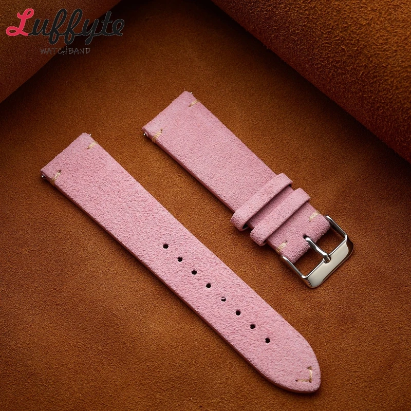 Tali Jam Tangan Kulit Asli Sue - Suede Strap Watch ulasan dan harga