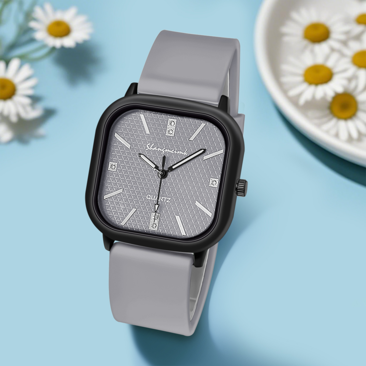 Jam Tangan Kuarsa dengan Casin - Silicone Band Women ulasan dan harga