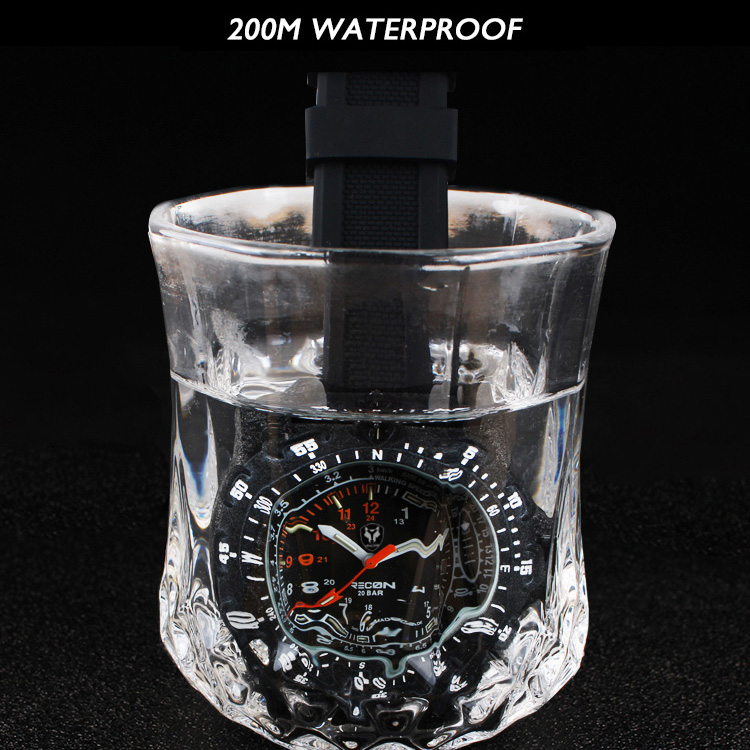 Hnlgnox Jam Tangan Pilot Pria  - Rubber Strap Diver ulasan dan harga