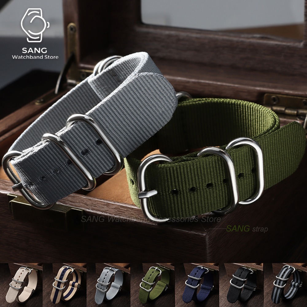 18mm 20mm 22mm 24mm Tali Jam T - Nato Strap Nylon ulasan dan harga