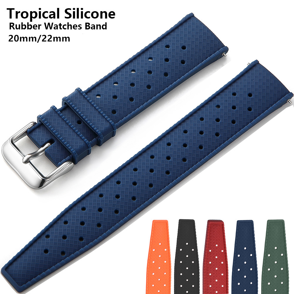 Gelang karet tropis 20mm 22mm  - Rubber Strap Diver ulasan dan harga